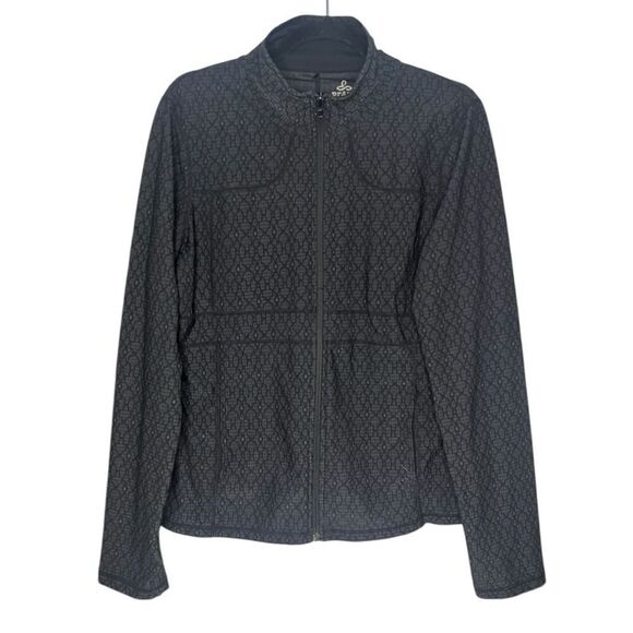 prAna Women’s Large Jacket Reeve Jacquard Knit Full Zip - Picture 3 of 8